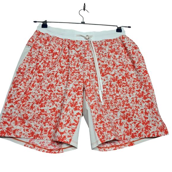 Lululemon Active Coralized White Opal Swim Shorts Size Med - Picture 1 of 7